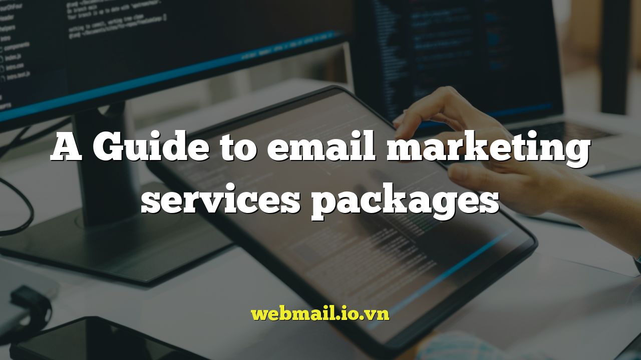 A Guide to email marketing services packages