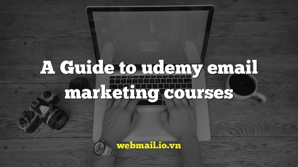 A Guide to udemy email marketing courses