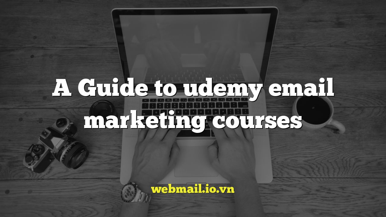 A Guide to udemy email marketing courses