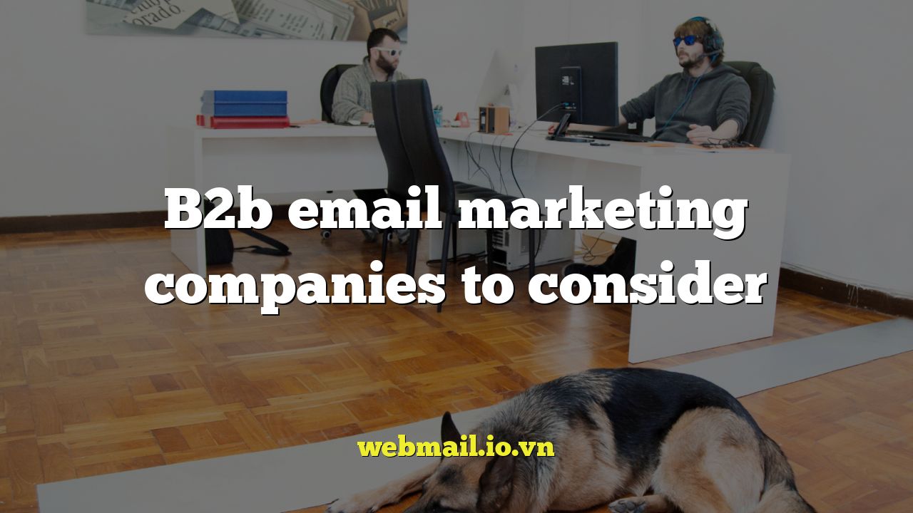 B2b email marketing companies to consider