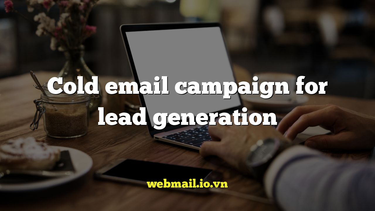 Cold email campaign for lead generation