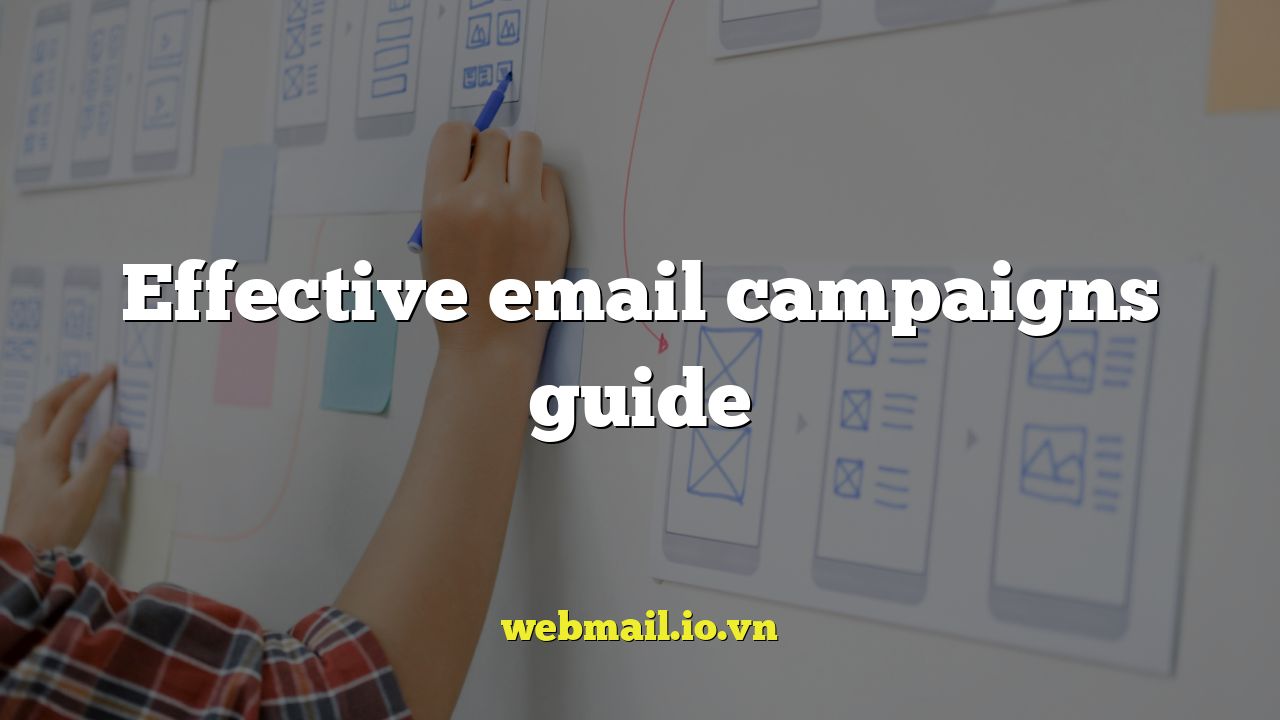 Effective email campaigns guide