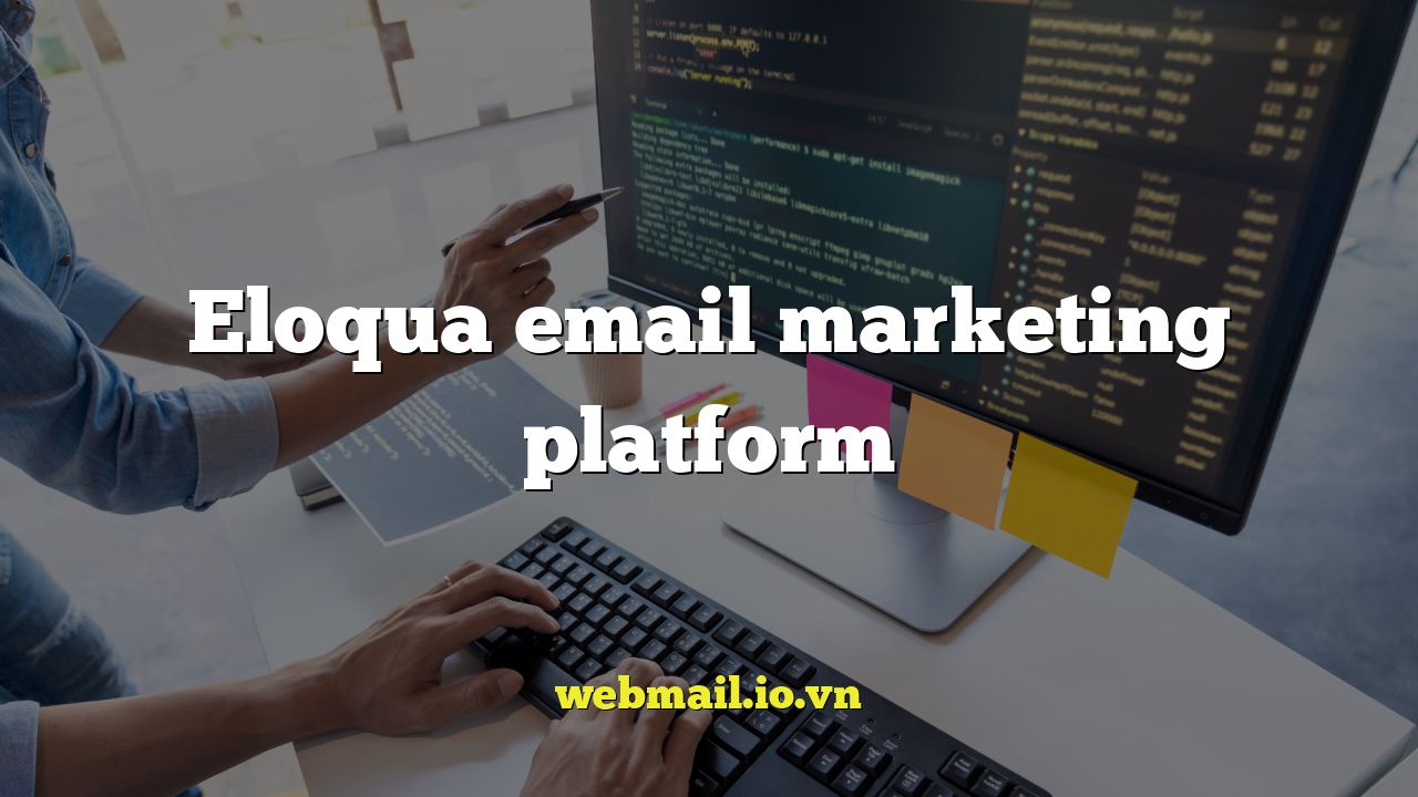 Eloqua email marketing platform