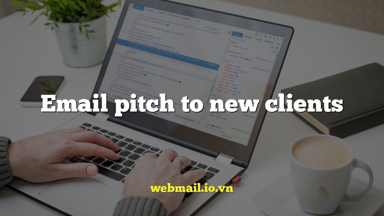 Email pitch to new clients