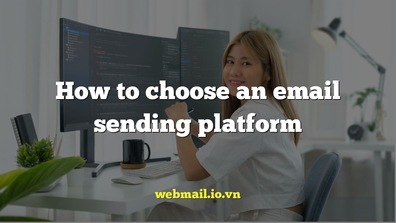 How to choose an email sending platform