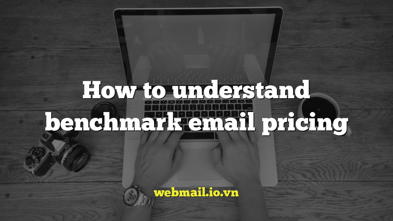 How to understand benchmark email pricing