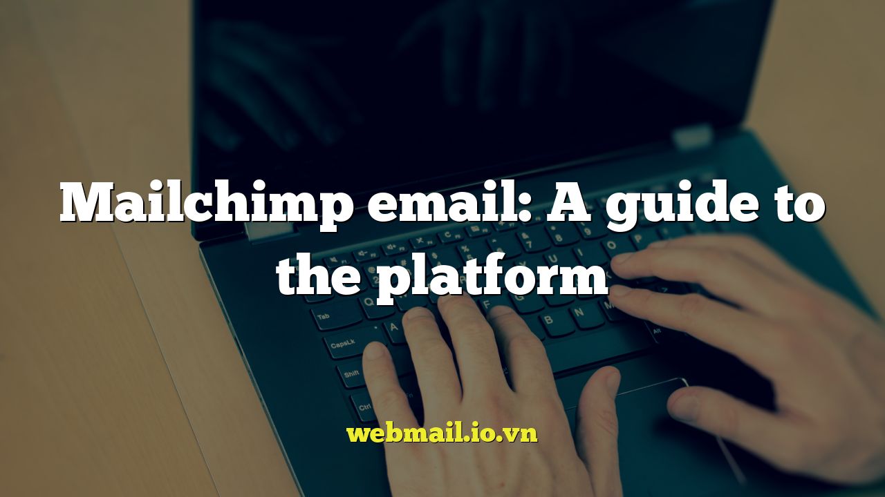 Mailchimp email: A guide to the platform