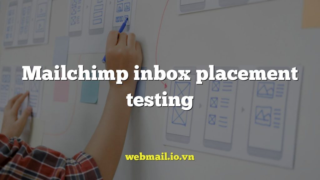 Mailchimp inbox placement testing