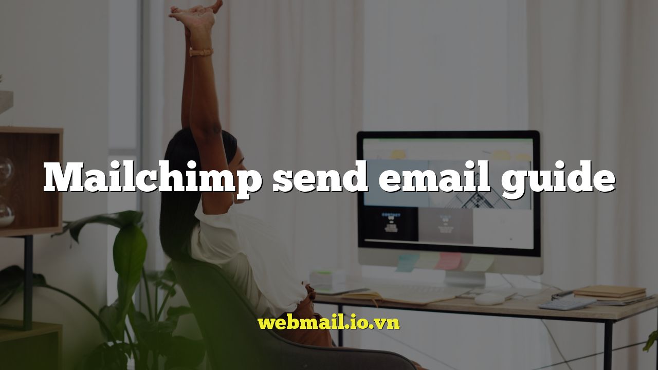 Mailchimp send email guide
