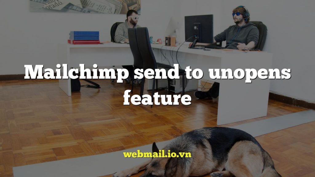 Mailchimp send to unopens feature