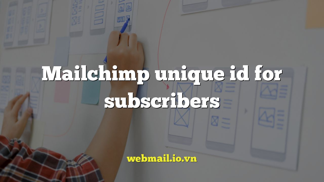 Mailchimp unique id for subscribers
