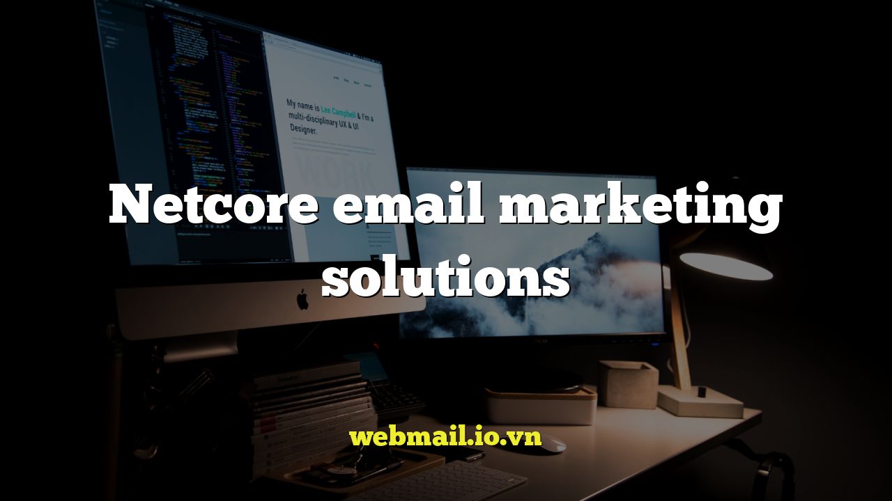 Netcore email marketing solutions