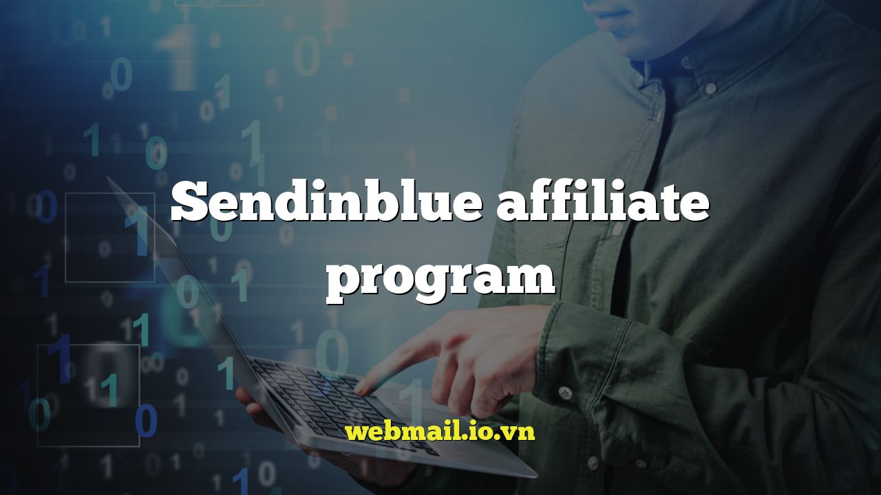 Sendinblue affiliate program