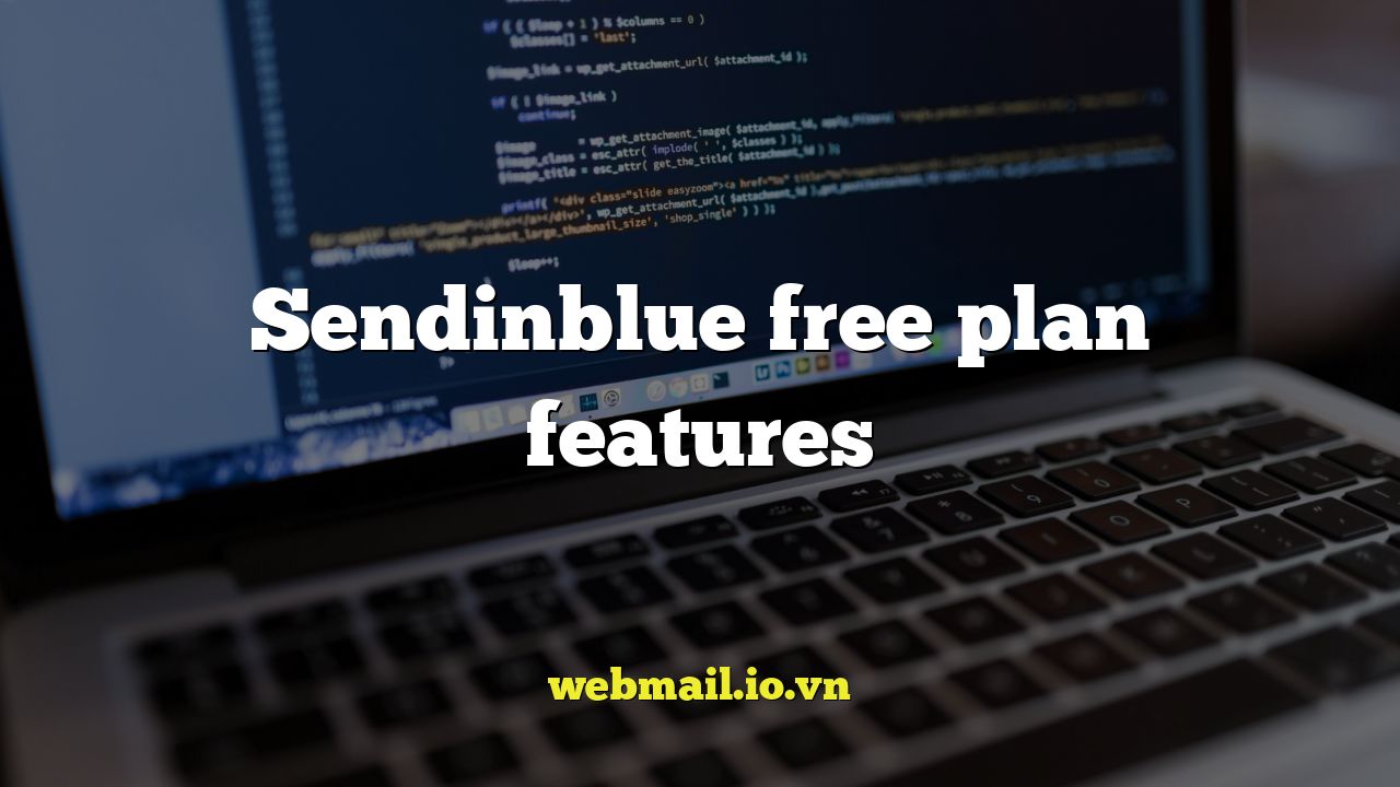 Sendinblue free plan features