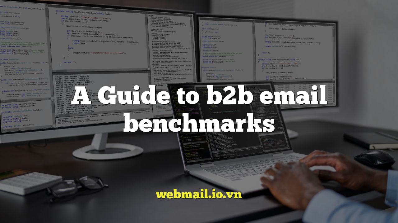 A Guide to b2b email benchmarks