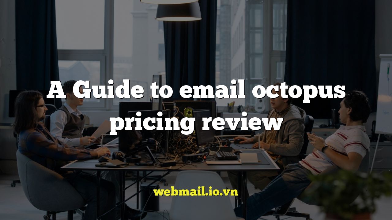 A Guide to email octopus pricing review