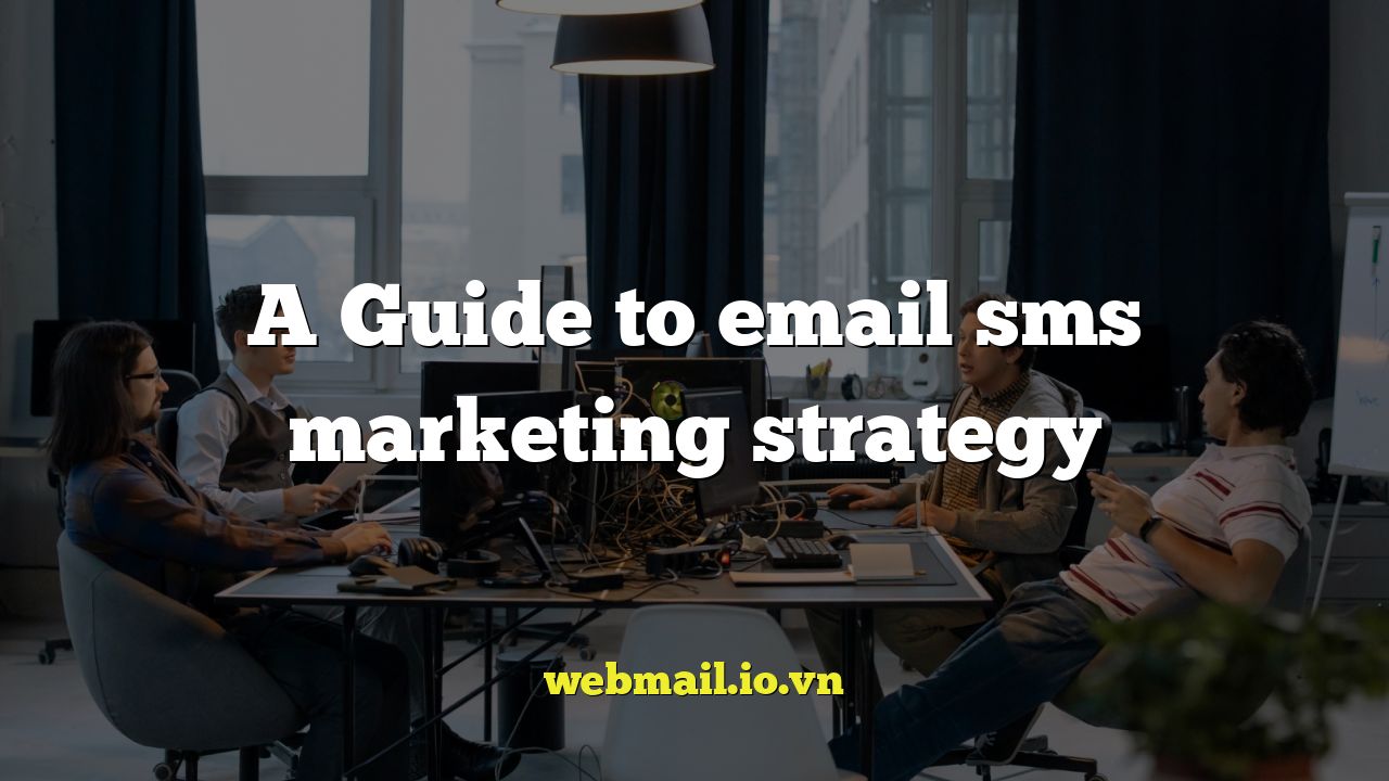 A Guide to email sms marketing strategy