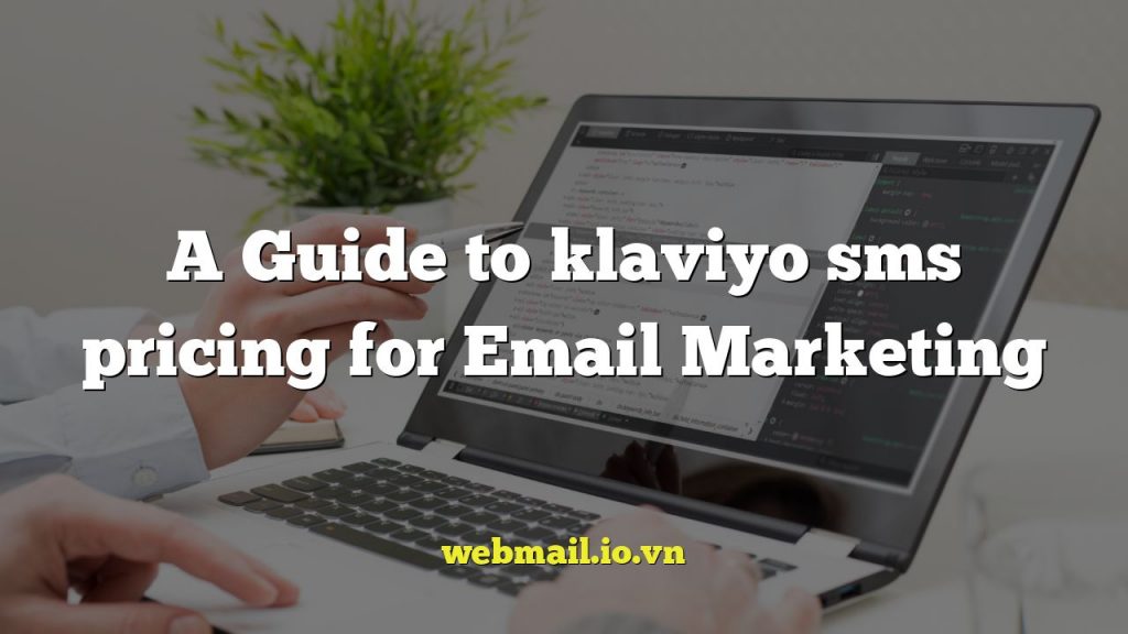 A Guide to klaviyo sms pricing for Email Marketing