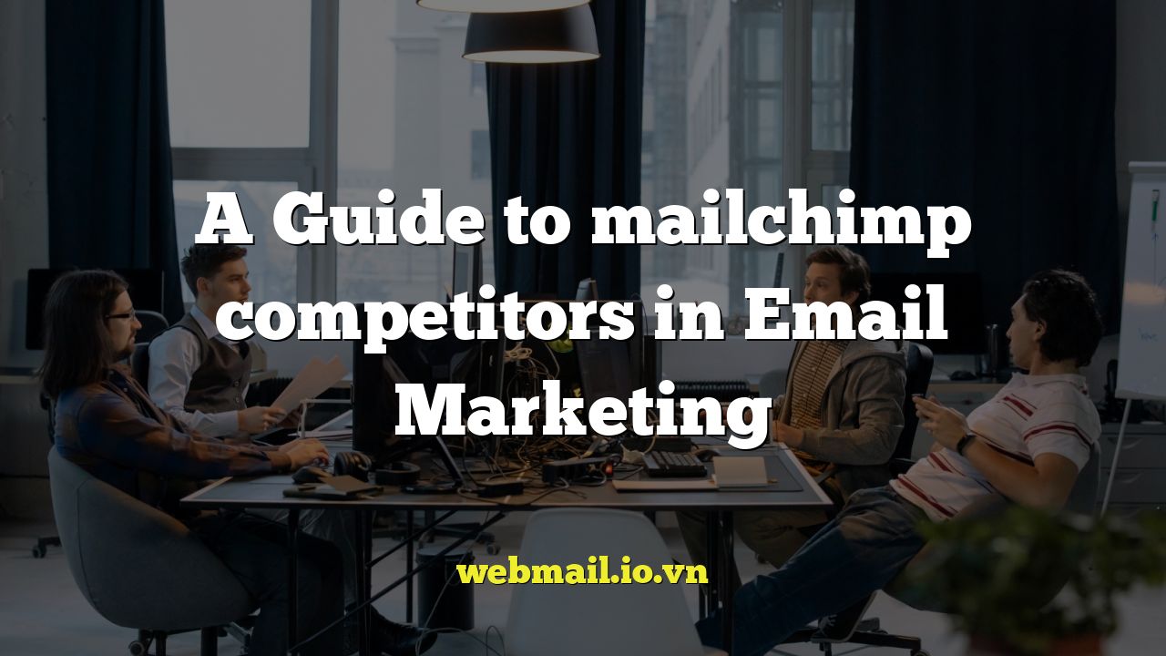 A Guide to mailchimp competitors in Email Marketing