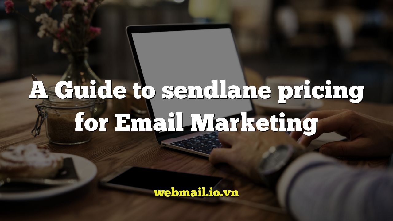 A Guide to sendlane pricing for Email Marketing