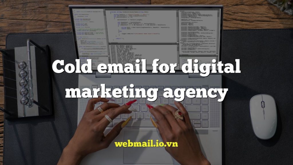 Cold email for digital marketing agency