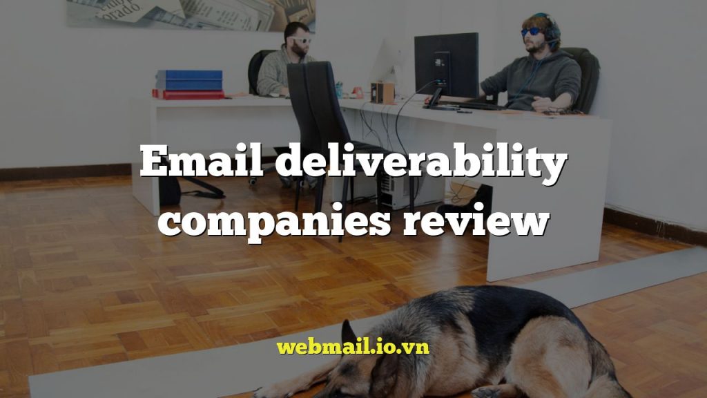 Email deliverability companies review