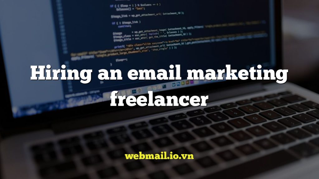 Hiring an email marketing freelancer