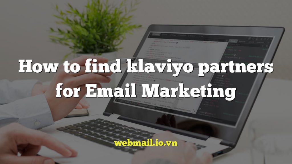 How to find klaviyo partners for Email Marketing