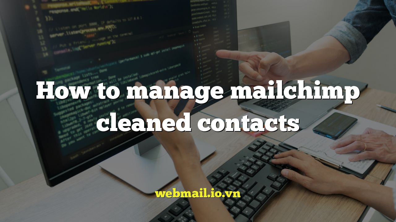 How to manage mailchimp cleaned contacts