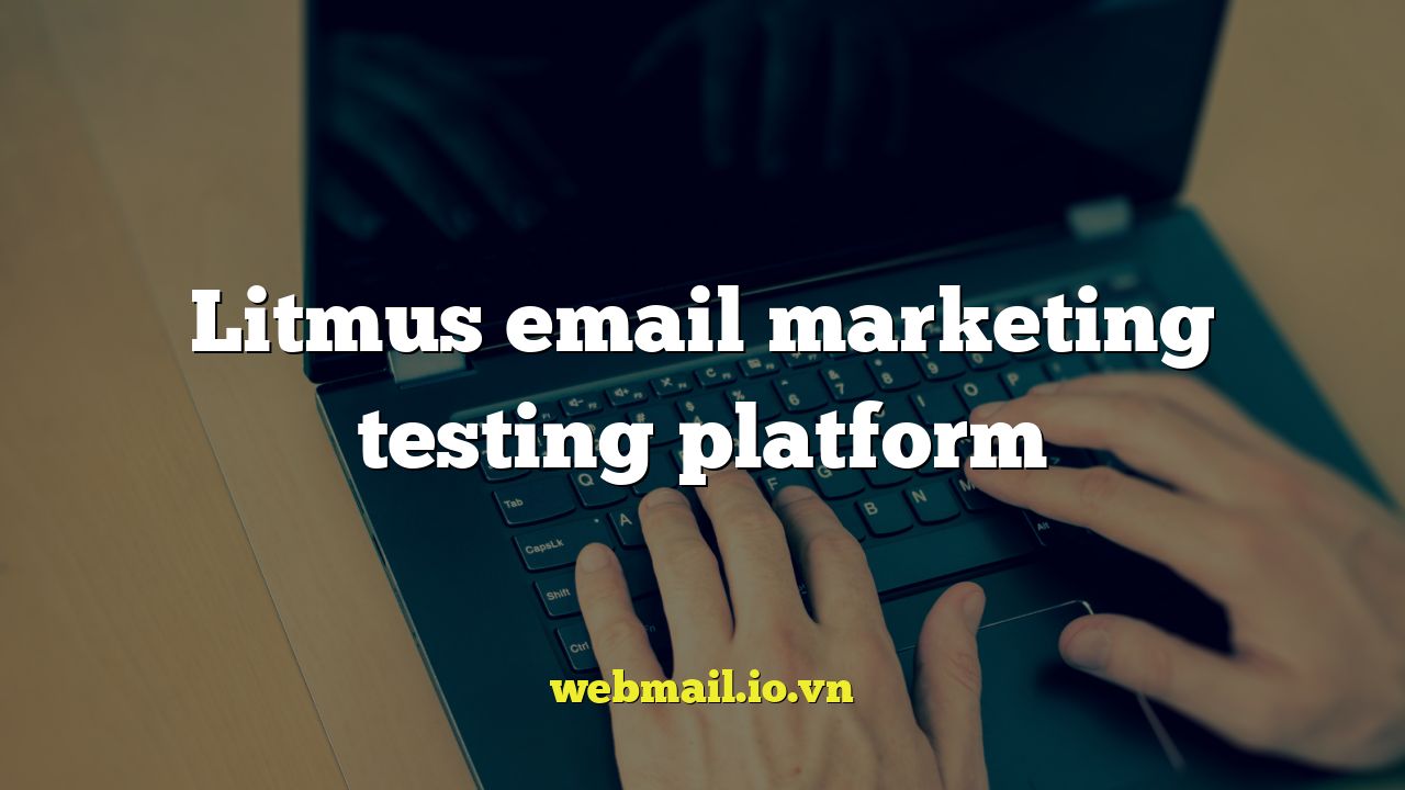 Litmus email marketing testing platform