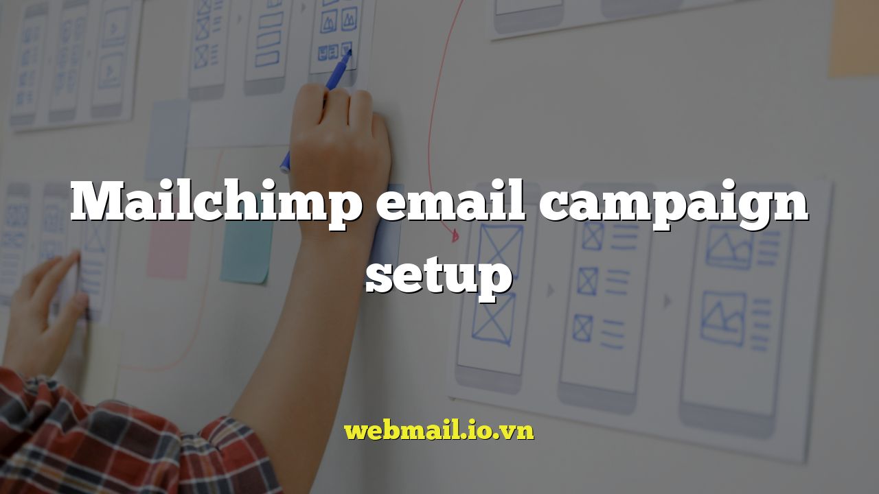 Mailchimp email campaign setup