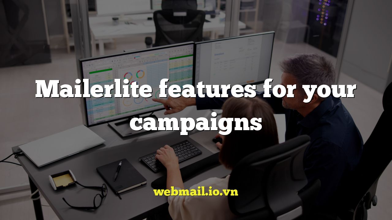 Mailerlite features for your campaigns
