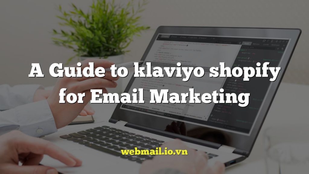 A Guide to klaviyo shopify for Email Marketing