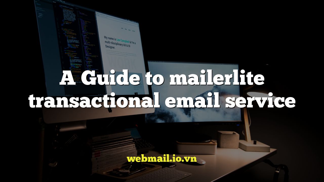 A Guide to mailerlite transactional email service