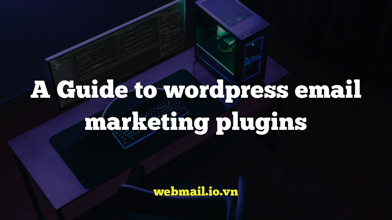 A Guide to wordpress email marketing plugins