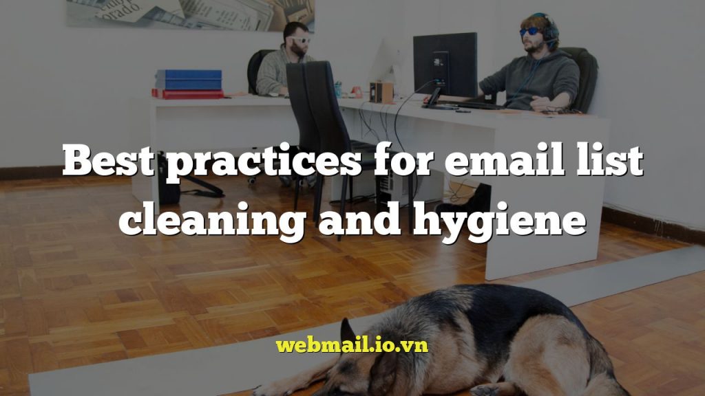 Best practices for email list cleaning and hygiene