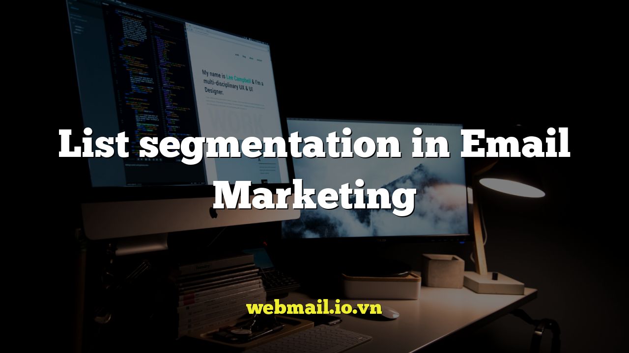List segmentation in Email Marketing