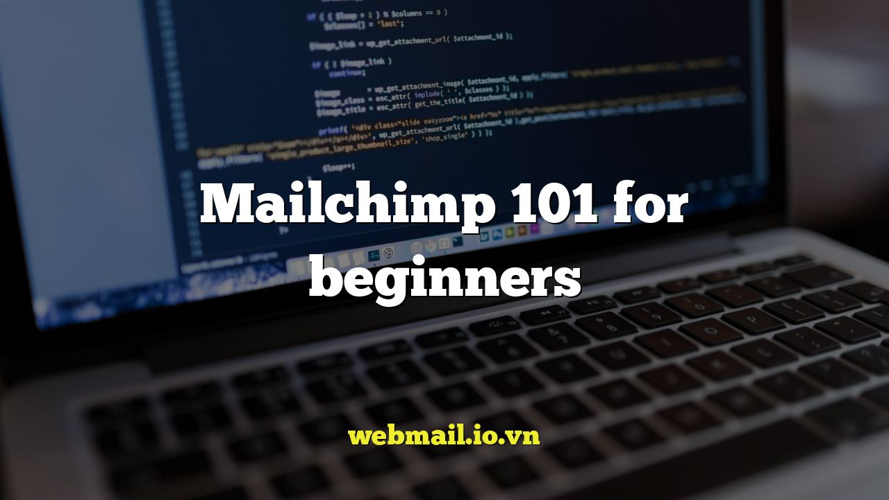Mailchimp 101 for beginners