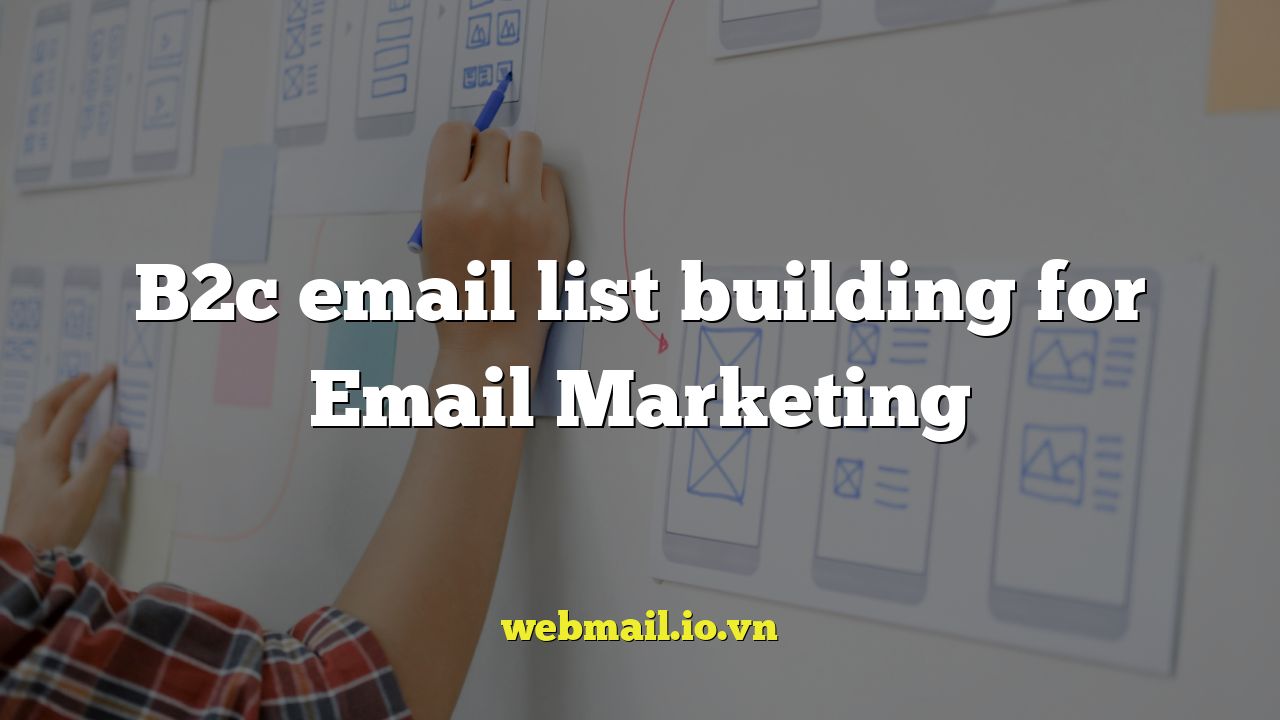 B2c email list building for Email Marketing