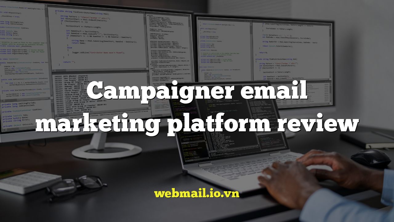 Campaigner email marketing platform review