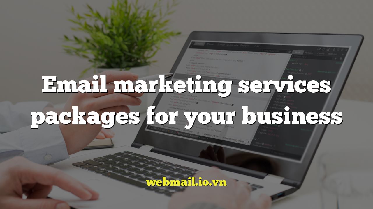 Email marketing services packages for your business