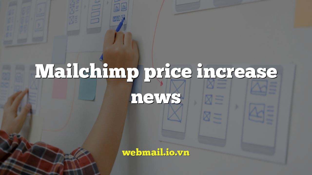 Mailchimp price increase news